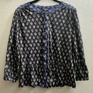 Lucky Brand floral medium blouse